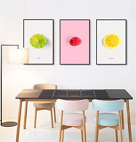 Preisvergleich Produktbild ZCQFFF Triptychonschlafzimmerwohnzimmersofah... der frischen Frucht von Hand montierter wasserdichter Planenanstrich des Umweltschutzes