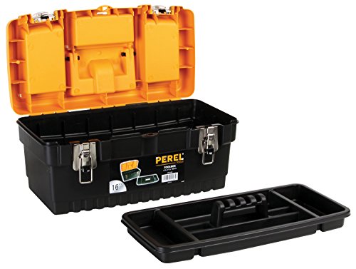 Perel OM16M Werkzeugkoffer mit Metallschlössern, 16″ Länge - 2