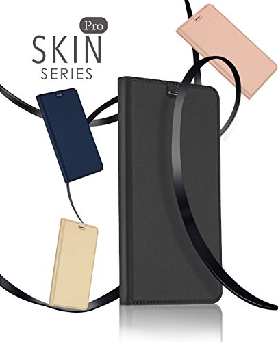 Xiaomi RedMi Note 4X Funda  SMTR Ultra Silm de PU Cuero Flip  Leather Wallet Case Cover Carcasa Funda con Ranura de Tarjeta Cierre Magn  tico y funci  n de soporte para Xiaomi RedMi Note 4X  Gris oscuro