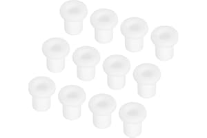 QUARKZMAN 15 sztuk tulejek gumowych śr. 7,0 mm x ID 4 mm x wys. 10 mm, przepust kablowy, wodoszczelne, tulejki gumowe, zatyczki gumowe do ochrony przewodów elektrycznych, białe