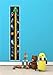 SPACE ASTRONAUT PLANET STARS GALAXY ROCKET TALL CANVAS HEIGHT CHART HC005