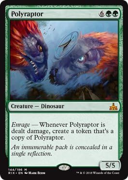 MTG - Rivals of Ixalan - Polyraptor 144/196, Mythic Rare, New, Mint
