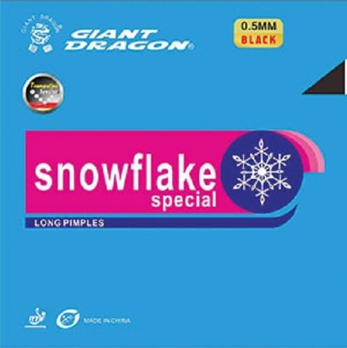 Giant Dragon Table Tennis Rubber Snowflake Black Max