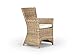 Produktbild massivum Stuhl Cobi 60x96x67 cm Kubu-Rattan grau lackiert