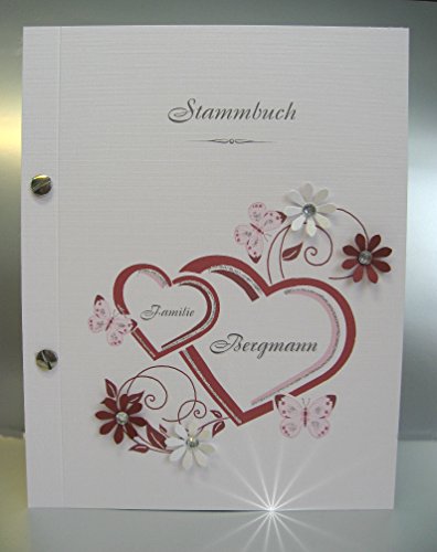 Gästebuch zur Hochzeit + Stammbuch +Tasche im Set 10000 bordeauxrot - 3
