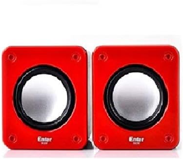 (CERTIFIED REFURBISHED) Enter E-S270 Mini USB Speaker (Red)