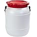 Produktbild Siehe Beschreibung Weithalstonne 42 Liter, Luft- und wasserdicht mit Schraubdeckel, ca. 41 x 42 cm: Wassertonne Weithalsfass mit Deckel Kanutonne Gepöcktonne