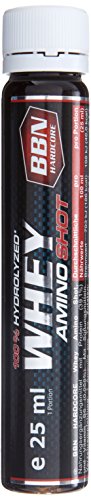 BBN Hardcore Whey Amino Shot ohne Kollagen, Orangengeschmack, 20 Ampullen á 25 ml