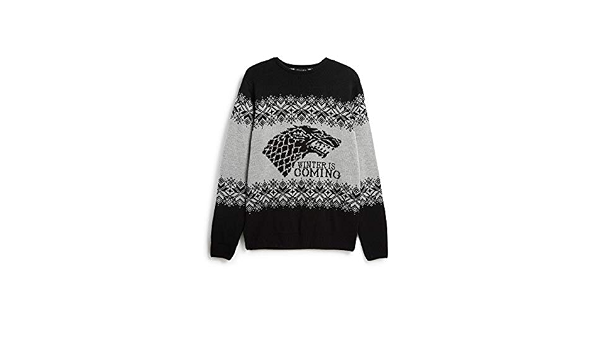 Game of Thrones Winter is Coming, Maglione Natalizio da Uomo, Abbigliamento  Ufficiale Grigio S : Amazon.it: Abbigliamento