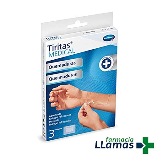 HARTMANN S.A TIRITAS QUEMADURAS MEDICAL HARTMANN 7,5CMX10CM 3 UNIDADES