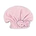 Produktbild Handtuch Kappe,Mikrofaser Absorbent Handtuch Turban/Schnell Trocken Haar Handtuch Badekappe Trockene Haar-Hut, Mikrofaser-Haarturban,schnell trocknendes Haar, Hut umwickelt Handtuch Sinnvoll