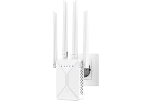 COTDLNK 2025 Ripetitore WiFi Potente per Casa Amplificatore WiFi 1200Mbps con PA integrato 5GHz e 2.4GHz Dual Band Extender Potente con WPS, Configurazione Facile, Spina UE