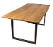 Produktbild Wolf Möbel® Baumkantentisch Live edge, 180 x 90 cm, natur-farben, Akazie, Metallbeinen aus Roheisen, Esszimmertisch mit naturbelassener Optik mit einer Baumkanten-Tischplatte