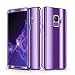 Produktbild Homikon Plastik Hart PC Hülle Spiegel 360 Grad Fullbody Handyhülle Ganzkörper-Koffer Handytasche Schutzhülle Vorne & Hinten Rundum Schutz Hard Mirror Case Etui für Samsung Galaxy S7 - Hellviolett