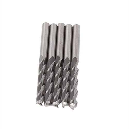 BQLZR Drei Fl?te Spiral Schneider 3.175x22mm CNC Fr?ser Holz Acryl Bohrer 5pcs - 6