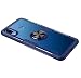 Produktbild FANFO Huawei Honor 8X Hülle, Rugged TPU/Transparent PC Transparent Hybrid Armor Fall und 360°Drehständer 3 in 1. Navy blau