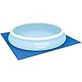 BESTWAY 58002 - Tapiz de Suelo Protector 396x396 cm para Piscina Redonda con Diámetro 366 cm de PVC Resistente Cuadrado Color