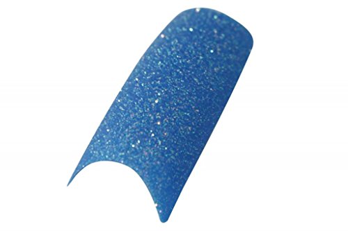Effect Beauty 50pcs Sky Blue Glitter Nail Tips
