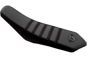 BKS SELLERIE GR BKS SELLERIE - Housse de Selle Moto 50cc sur Mesure BKS One - Beta RR/Beta Track/Beta Racing Version Supermotard (SM) & Enduro - Modèles Depuis 2021 - Gris