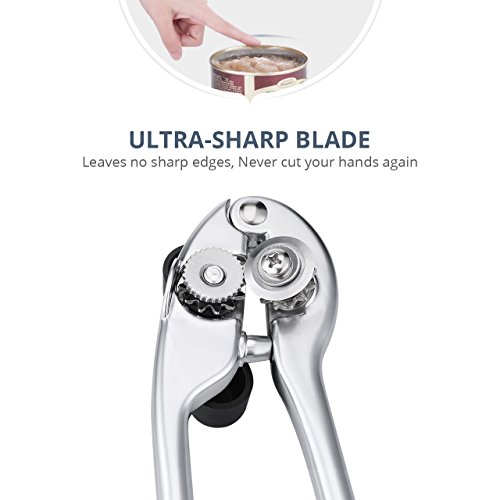 Dosenöffner Edelstahl, HoLife Deckelöffner Edelstahl 18/10, Dosenöffner Kantenfre - 3