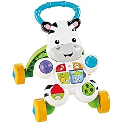 Fisher-Price Cebra parlanchina primeros pasos, correpasillos bebé +6 meses (Mattel DLD84)