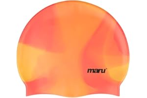 MARU Swimming Hat, 100% Silicone Swim Cap, Unisex Adult Swimming Cap, Lightweight Swimming Caps for Men and Women, Comfortable and Durable Swim Hats Designed in the UK