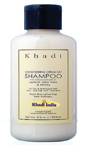 KHADI Conditioning Cream Shampoo - 210 ml - Dry & Damaged Hair Treatment - Enriched with Apricot Oil, Aloe Vera & Honey RS.150 (97.00% Off) - Amazon KHADI Conditioning Cream Shampoo - 210 ml - Dry & Damaged Hair Treatment - Enriched with Apricot Oil, Aloe Vera & Honey RS.150 (97.00% Off) - Amazon