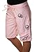 Alpinestars Women's "Drake Long Boardshort" Boardshorts Pink w/Skulls-Size 3