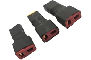 Boladge 3-Pack Adattatore di Connettore Femmina Spina Deans T a Connettore Maschio Spina XT30 per RC Car Plane Lipo Battery ESC