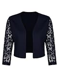  Μeaneor - Torera - para Mujer Azul Azul Marino Medium