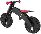 BIKESTAR® Mitwachsendes Kinderlaufrad für sichere und sorgenfreie Spielfreude ab 2 Jahren ★ 12er Natur Holz Edition ★ Teuflisch Schwarz - 6