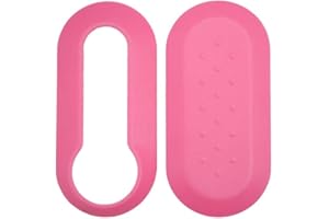 Car Passion Cover Chiave Guscio Fiat 500 Punto Evo Bravo Panda 500L Lancia Y YPSILON MUSA Delta SCOCCA (Rosa)