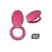 Produktbild MSV 140767 WC-Sitz Rosa Vichy-Muster MDF/Edelstahl Weiß Bedruckt 42,5 x 36,5 x 1,6 cm