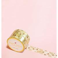 Gold Foil Washi Tape for Planning • Planer und Organizer • Scrapbooking • Deko • Office • Party Supplies • Gift Wrapping • Colorful Decorative • Masking Tapes • DIY (15mm breit - 10 Meter)