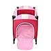 TecTake New portable child baby travel cot bed playpen with entryway -different colours- (Pink)