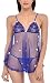 PHWOAR Women Blue Nightwear Babydoll Dress with Panty RS.299.00