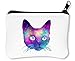 Produktbild Eyes Space Cat Reißverschluss-Geldbörse Brieftasche Geldbörse