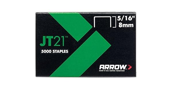 Boîte de 1000 5/16 215 8mm Staples-agrafes ARROW JT21,