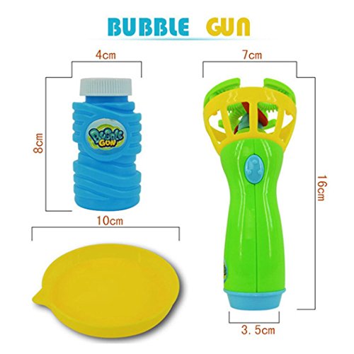 TigerTrading Summer Funny Magic Bubble Blower Machine Bubble Maker Mini Fan Kids Outdoor Toys
