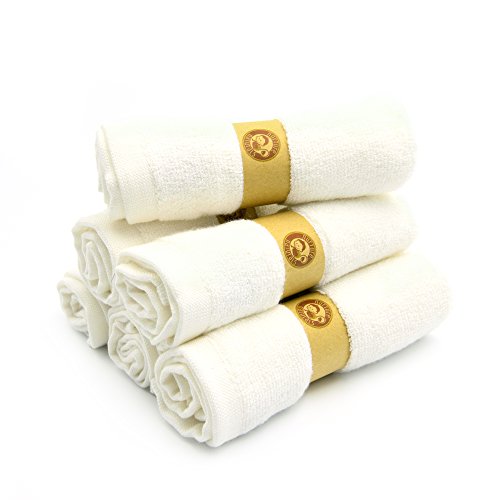 Nurture Naturals Baby Waschlappen Aus Bambus, Tüchern für Babies, farbstofffrei, 25 cm x 25 cm, 6ser Packung-Perfekt Baby Tücher - 3