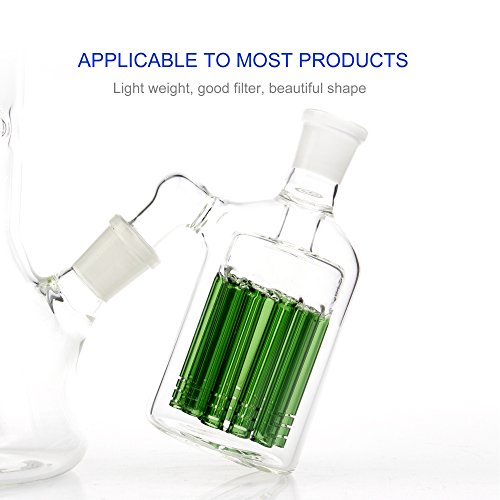 REANICE Zubehör Glas Bong teile 14.5mm Gemeinsame Bong Kopf Glas Rohr Filter glas wasser bong bubbler ash fänger bong schalen dia schüssel herb inhaber mit Multi pipeline filterelement grün - 6