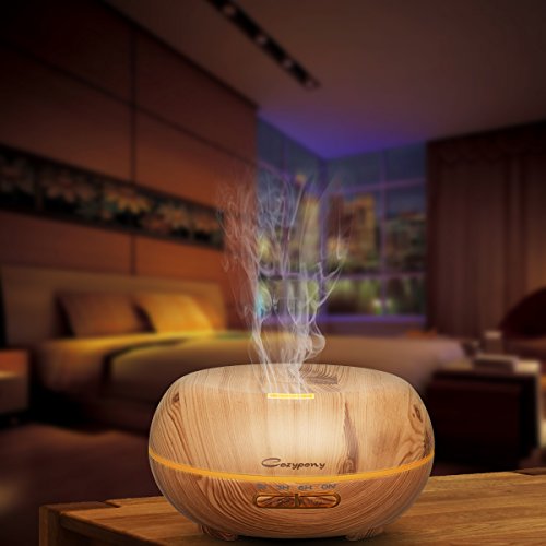 Aroma Diffuser 200ml Cozypony Luftbefeuchter Öl Diffusor Ultraschall Humidifier LED mit 7 Farben für Yoga Salon Spa Wohn-, Schlaf-, Bade- oder Kinderzimmer Hotel - 6