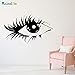 Produktbild Single Eye Sticker Beauty Salon Salon Aufkleber Modern Shop Mädchen Schlafzimmer Dekor Abnehmbare Vinyl Wandaufkleber Wasserdicht 71x42 cm