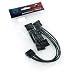 Phobya Multi-Connector Cable 4-Pin Molex to 4x SATA Power 20cm Individually Sleeved Black RS.1749.00
