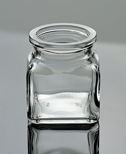 gouveo Korkengläser „Quadrat“, Ideal für Gastgeschenke, Gewürze, Glasdose, Aufbewahrungsglas, Korkenglas eckig (24er Set, Korkenglas 120 ml) - 4