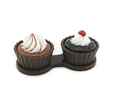 Cute Travel Contact Lens Case Kit Holder (Dark Brown)