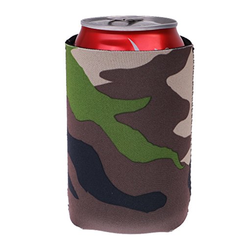 Gazechimp 10x Neopren Dosen Kühltasche Dosenkühler Getränkekühler Bierkühler Tarnung Muster - 3