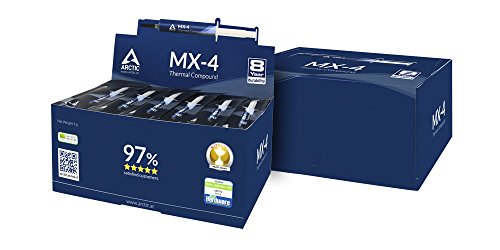 Arctic MX-4     Compuesto t  rmico de micropart  culas de carbono  pasta t  rmica para cualquier ventilador de CPU - 4 gramos