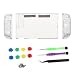 Produktbild Baoblade Ersatz Gehäuse Schutzhülle Cover mit Reparatur Werkzeuge für Nintendo Switch Konsole und Joy-Con Controller - klar Schwarz