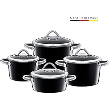 Silit Vitaliano Vanilla Topfset 5-teilig mit Glasdeckek